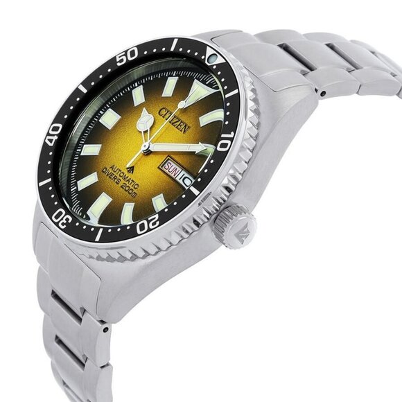 NWT Authentic Citizen Promaster Marine Automatic Yellow Dial Men's Watch - Picture 2 of 3